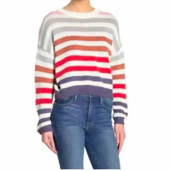J + L John + Jenn Women's Small Striped Sweater Multicolor 100% Cotton Casual S - Picture 4 of 7